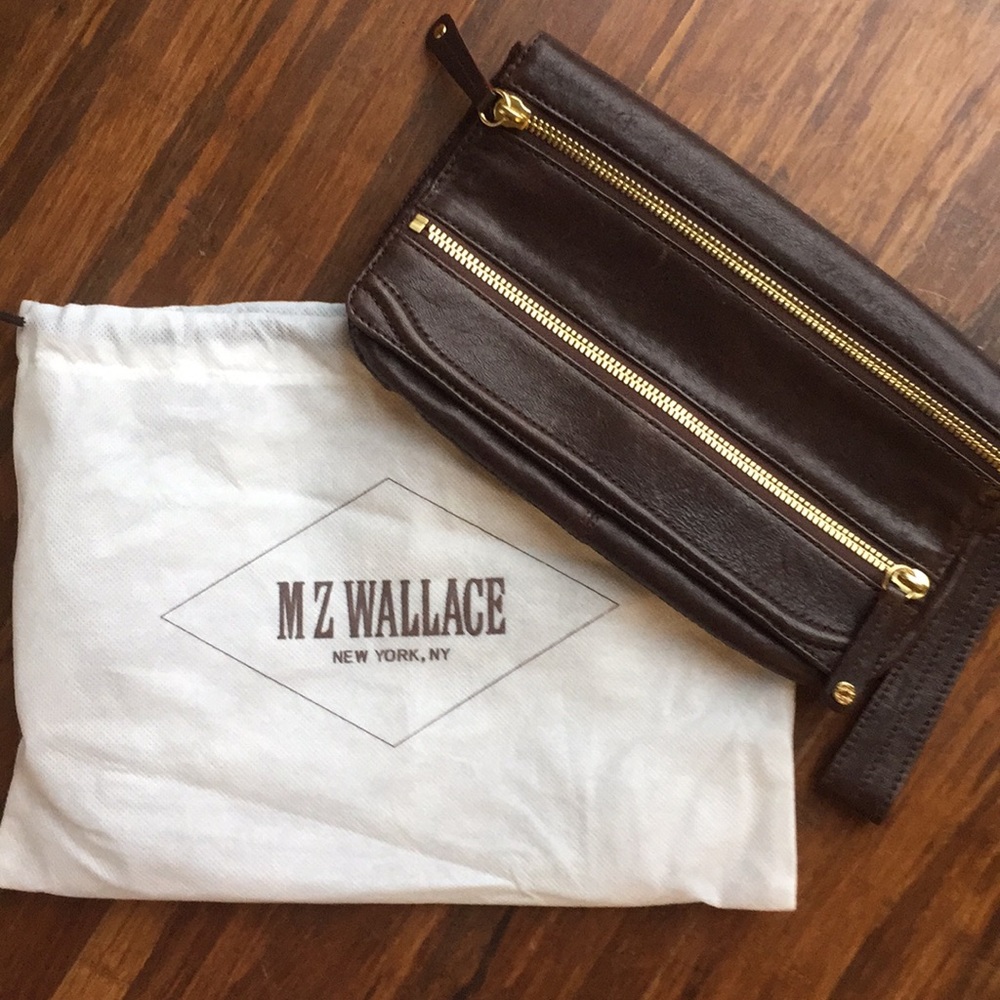 MZ Wallace leather wristlet wallet purse. Unused